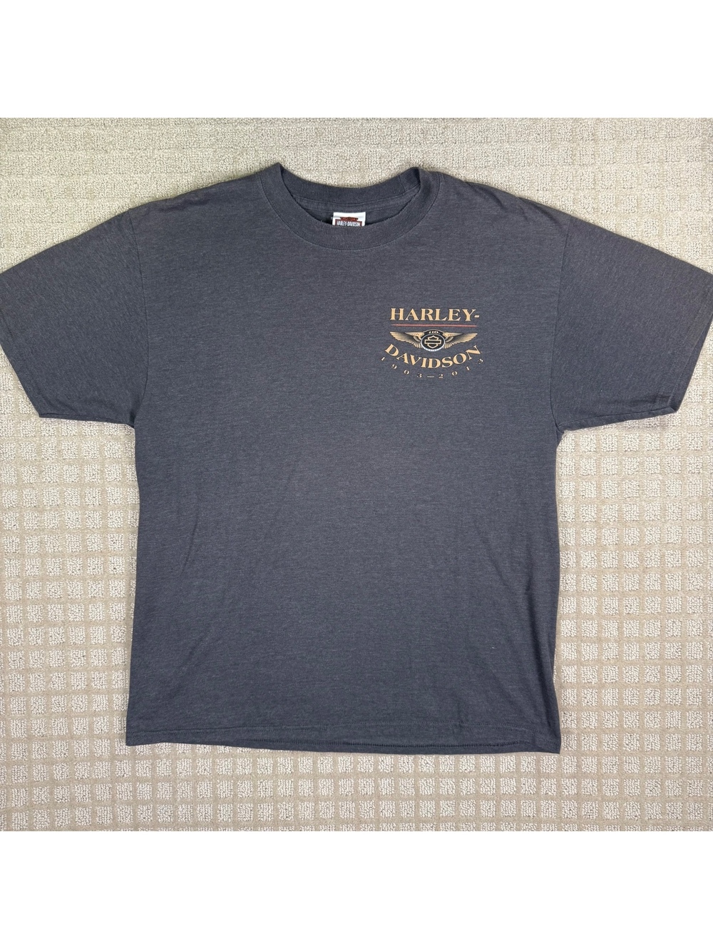 Harley-Davidson Wisconsin Oconomowoc gray T-shirt Large